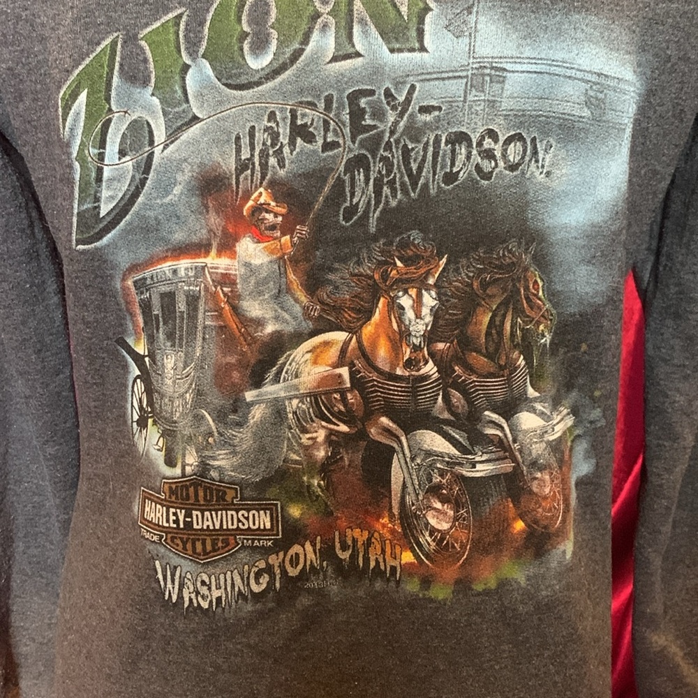 Harley Davidson zip up hoodie size extra small - Picture 3 of 6